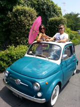 The Great Beauty - tour in fiat 500 vintage car 